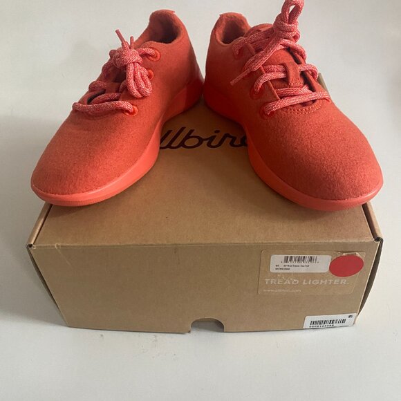 NWT Allbirds Wool Sneakers Women's Size 6 Kea Red Wool Runners Lined WRZWKRRO60 - Picture 6 of 16